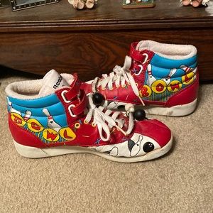 Vintage Reebok Bowling Pattern Tennis Shoes